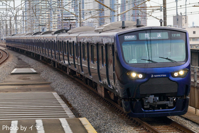 【相鉄】12000系12105×10(12105F)が南古谷へ回送を中浦和駅で撮影した写真