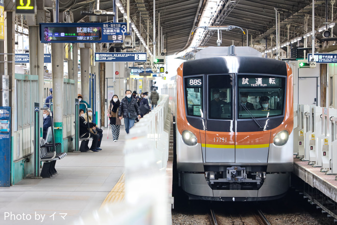 【メトロ】17000系17191F新造試運転を綾瀬駅で撮影した写真