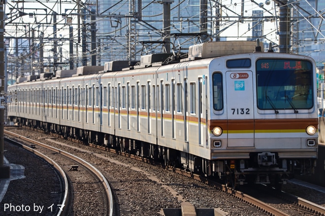 【メトロ】7000系7132F 新木場へ回送(廃車の可能性)を新木場駅で撮影した写真