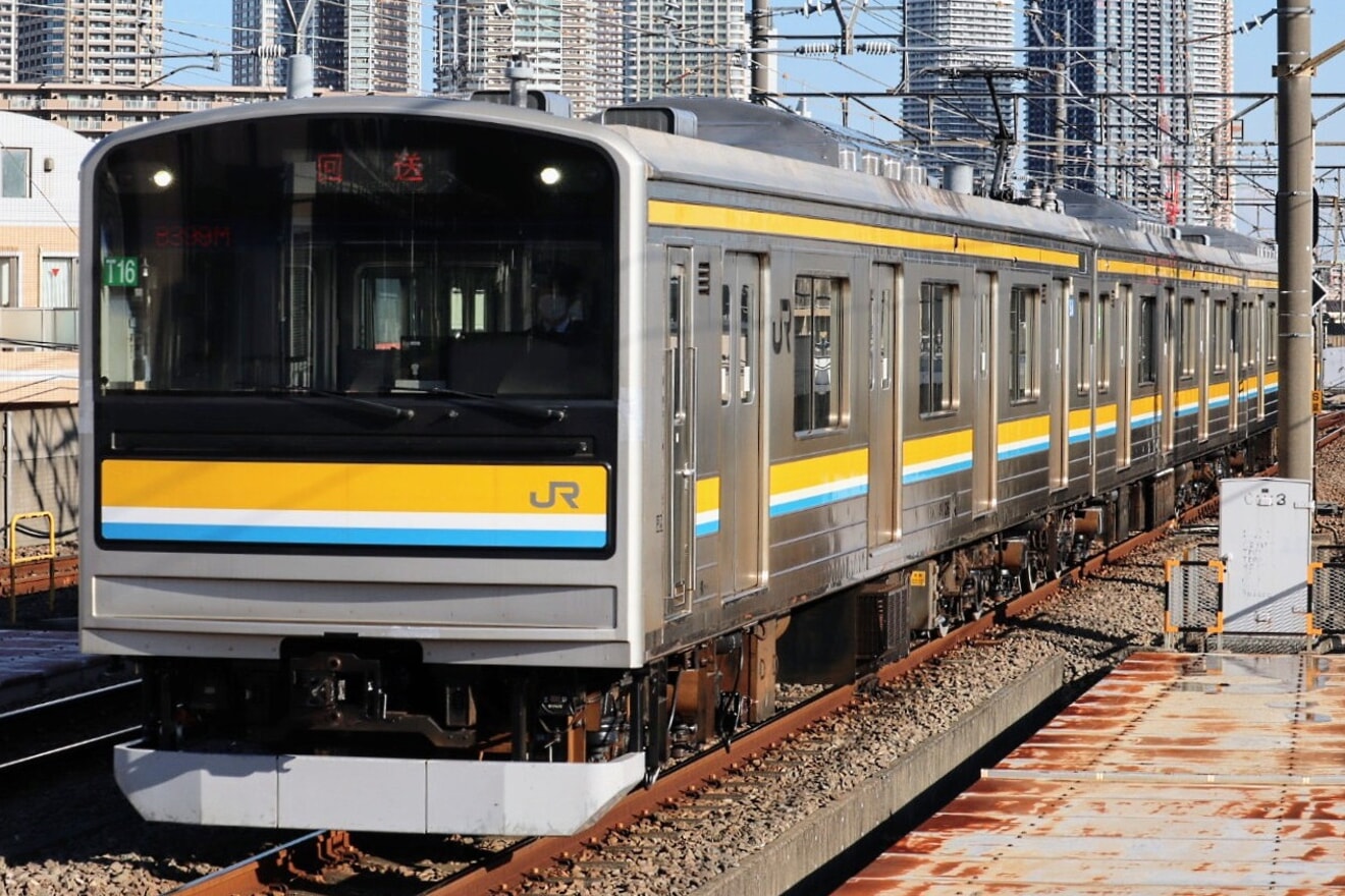 【JR東】205系ナハT16編成 大宮総合車両センター出場回送の拡大写真