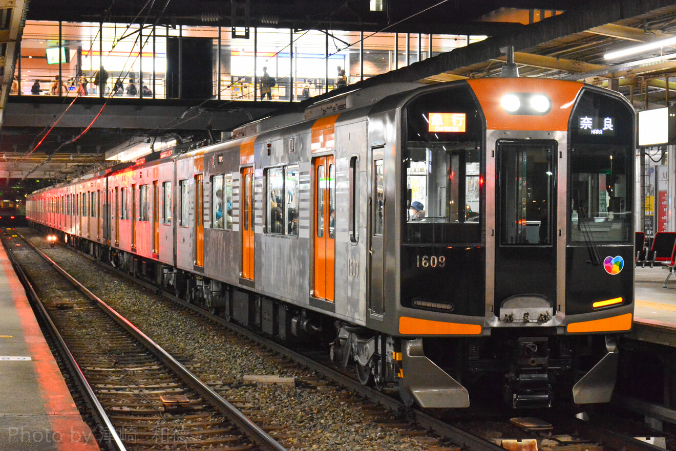 【近鉄】阪神1000系8連による近鉄奈良線急行列車が運転の拡大写真