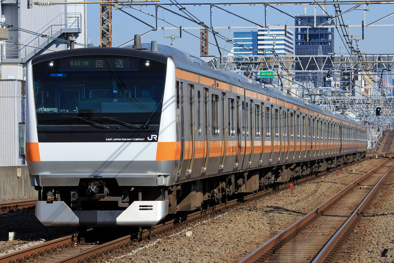 【JR東】E233系T41編成東京総合車両センター出場回送の拡大写真