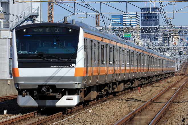 【JR東】E233系T41編成東京総合車両センター出場回送を阿佐ヶ谷駅で撮影した写真