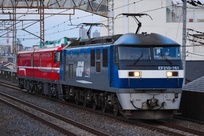 【JR貨】EH800-901大宮車両所出場回送を西浦和駅で撮影した写真