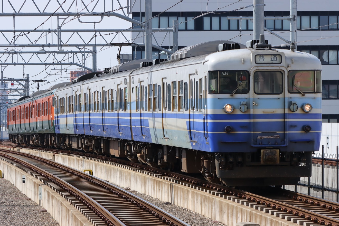 【JR東】新潟地区の115系6連運用終了の拡大写真