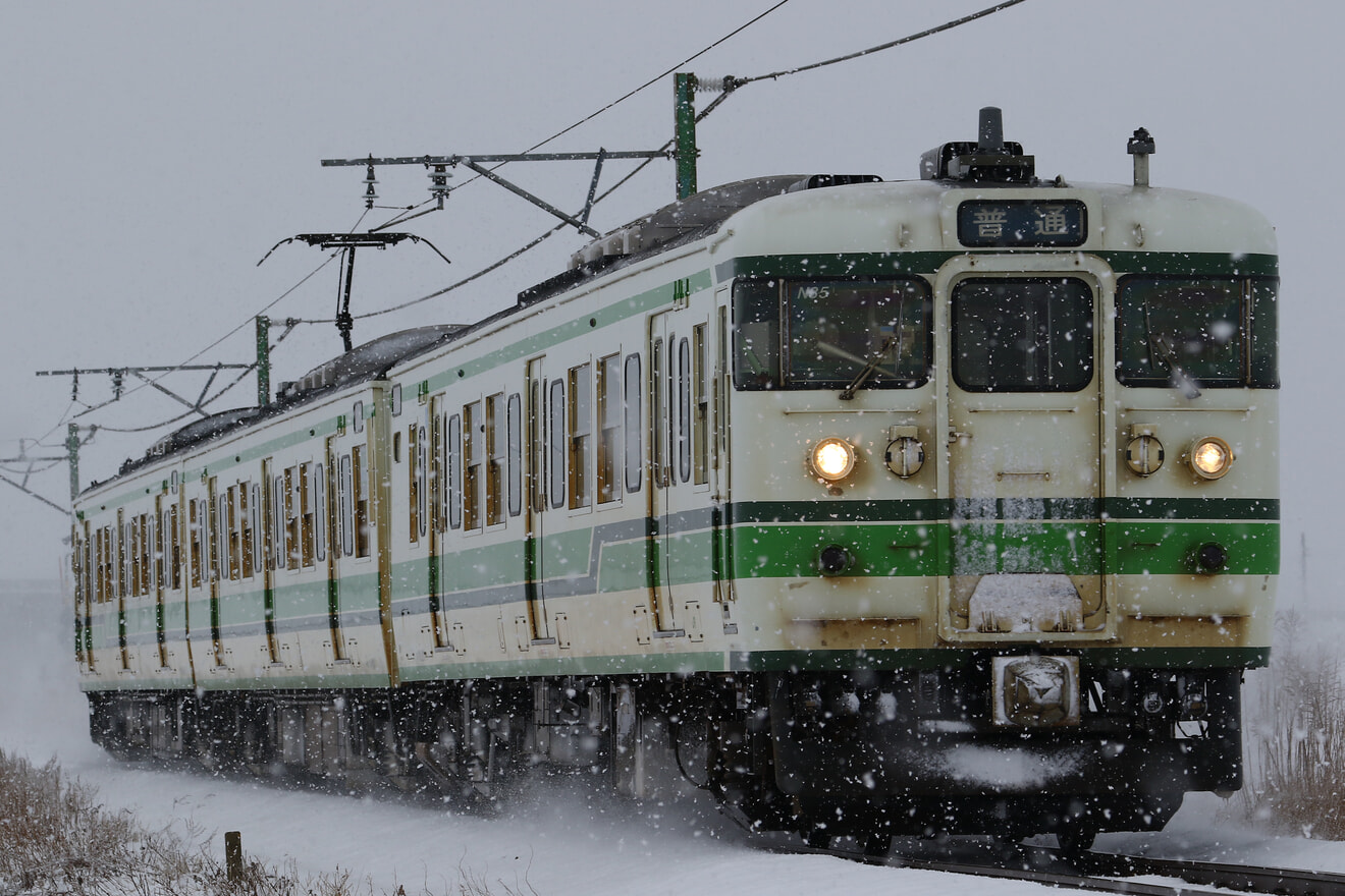 【JR東】新潟地区の115系定期運行終了の拡大写真