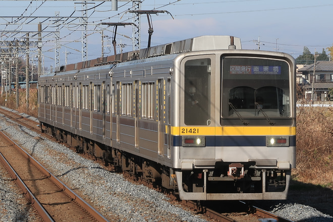 【東武】日光線 南栗橋～東武日光間の区間急行が運行終了を柳生駅で撮影した写真