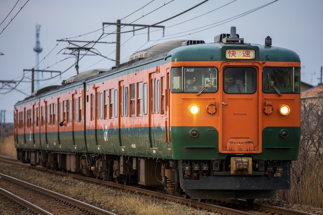 【JR東】新潟地区の115系定期運行終了を不明で撮影した写真