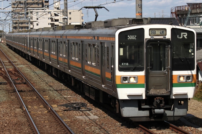 【JR海】211系5000番台 K116・K115・K105編成 西浜松へ回送