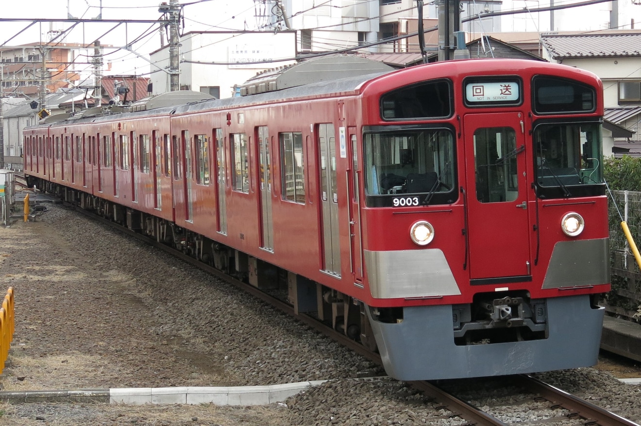 【西武】9000系9103F南入曽車両基地への拡大写真