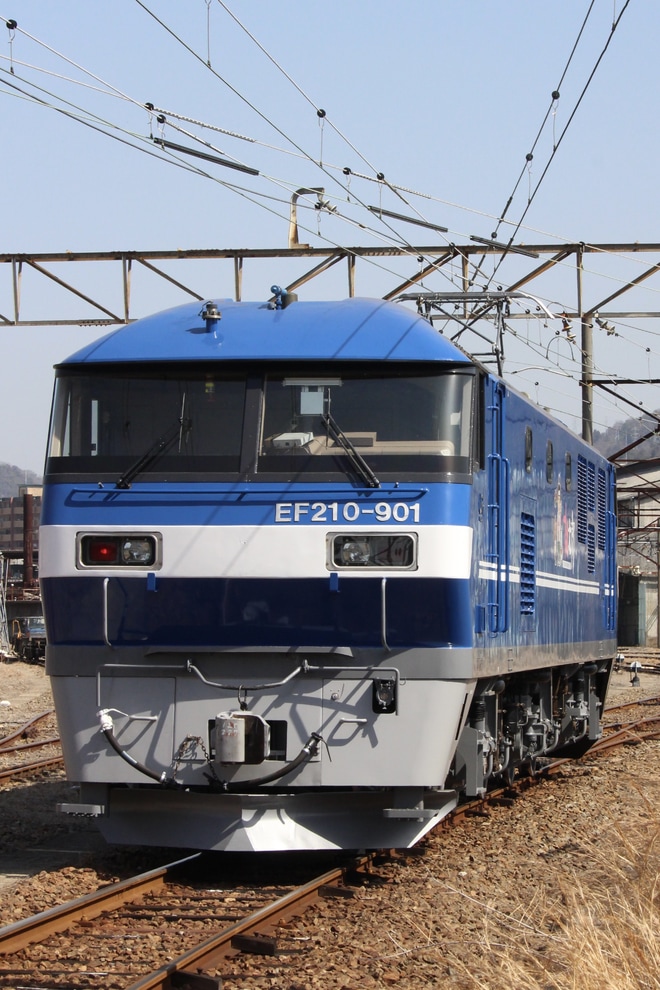 【JR貨】EF210-901広島車両所出場で新塗装に