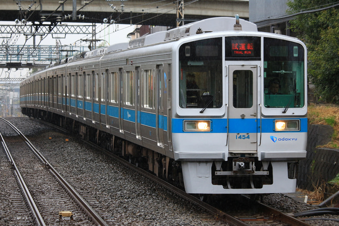 【小田急】1000形1254×6(1254F)車輪交換試運転を愛甲石田駅で撮影した写真