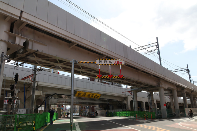 【東武】竹ノ塚駅高架化上下緩行線を高架に切り替えが完了