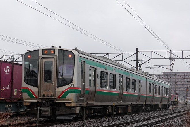 【JR東】「E721系で行く!宮城野貨物線体験ツアー」を宮城野貨物駅付近で撮影した写真