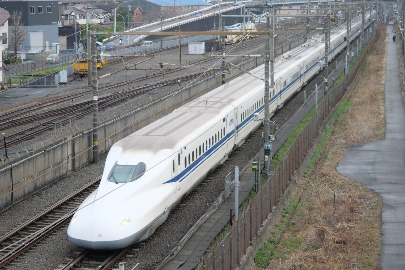 【JR海】N700A(スモールA)X39編成が浜松工場へ廃車回送の拡大写真