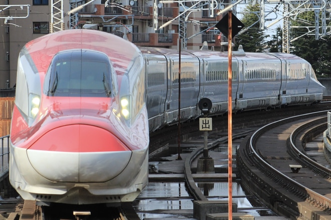 【JR東】E6系Z2編成新幹線総合車両センター出場北上試運転を仙台駅で撮影した写真