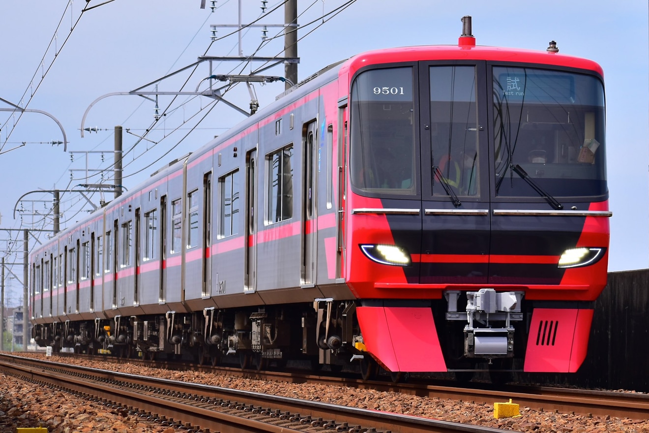 【名鉄】9500系9501F舞木検査場出場試運転 の拡大写真