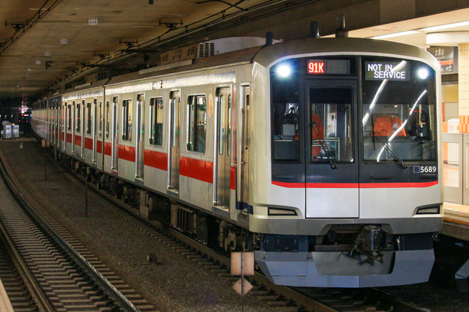 【東急】5080系5189F返却回送を大岡山駅で撮影した写真