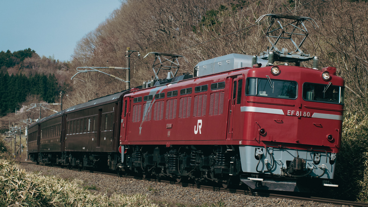 JR東】EF81-80牽引の左沢線全通100周年記念号送り込み回送 |2nd
