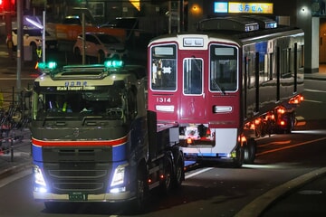 【阪急】1300系1314F正雀工場へ陸送