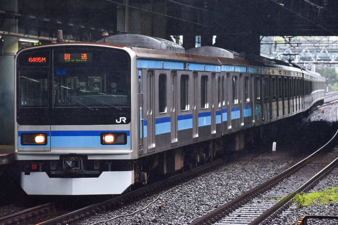 【JR東】E231系K5編成東京総合車両センター出場回送の拡大写真