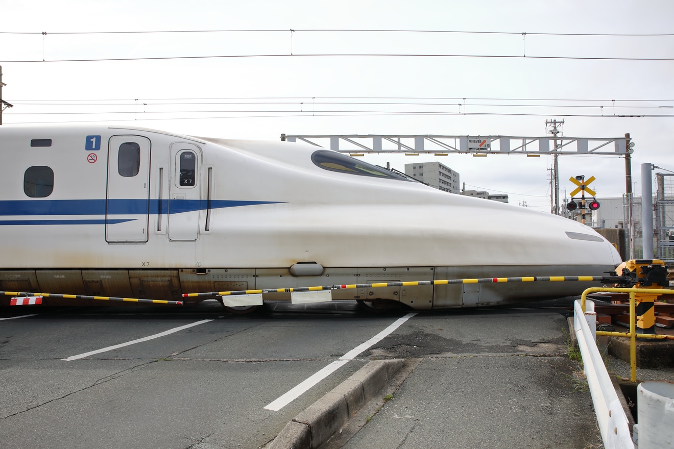 【JR海】N700A(スモールA)X7編成が浜松工場へ廃車回送の拡大写真