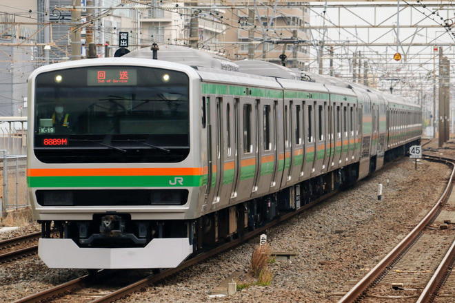 【JR東】E231系K-19編成東京総合車両センター出場回送（202204)