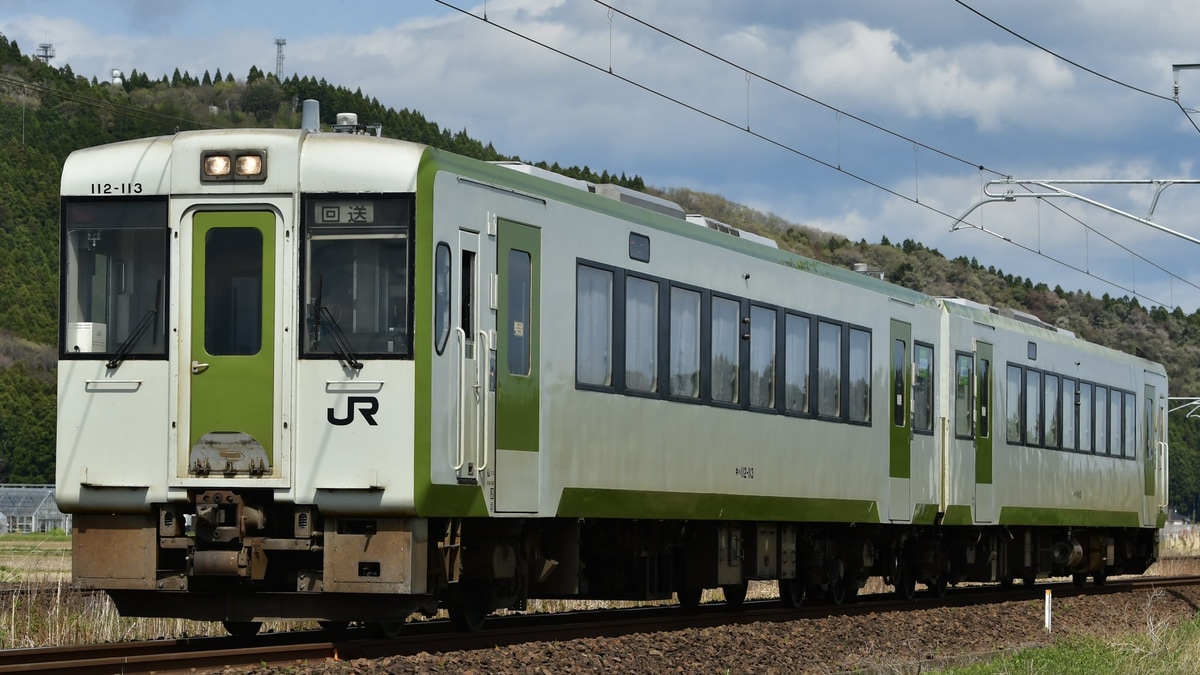 JR東】キハ111-113+キハ112-113郡山総合車両センター入場回送 JR東】キハ111-113+キハ112-113郡山総合車両センター入場回送