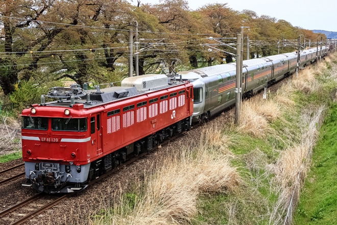 【JR東】EF81-139牽引盛岡行きカシオペア紀行返却回送を不明で撮影した写真