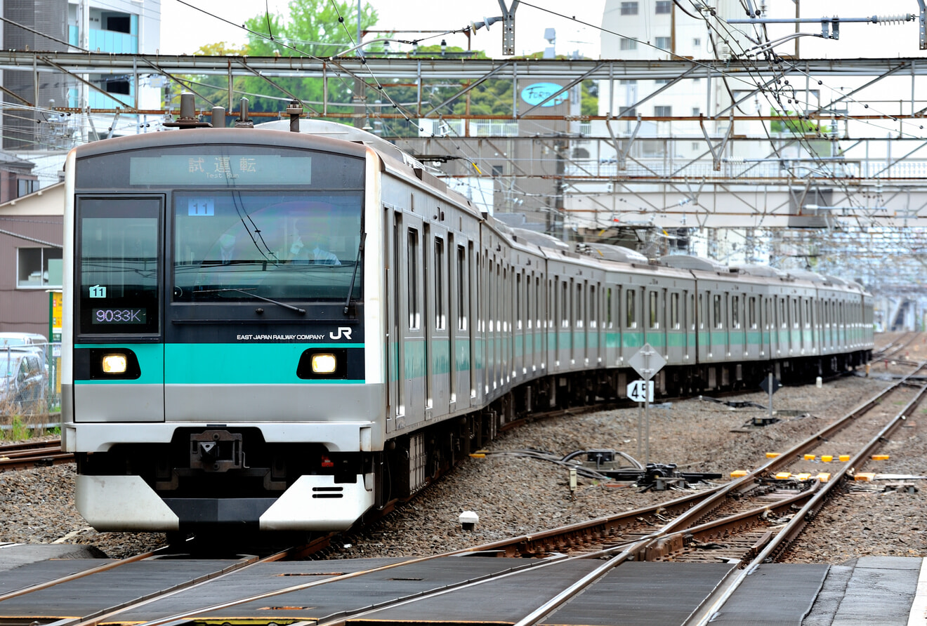 【JR東】E233系マト11編成綾瀬運輸区新規乗務員養成訓練の拡大写真