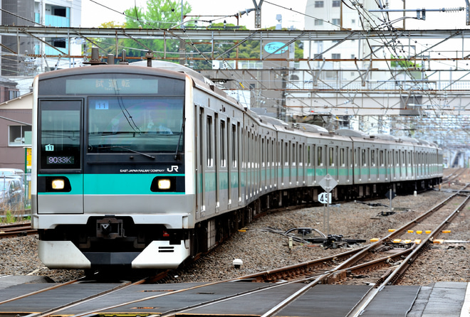 【JR東】E233系マト11編成綾瀬運輸区新規乗務員養成訓練を松戸駅で撮影した写真