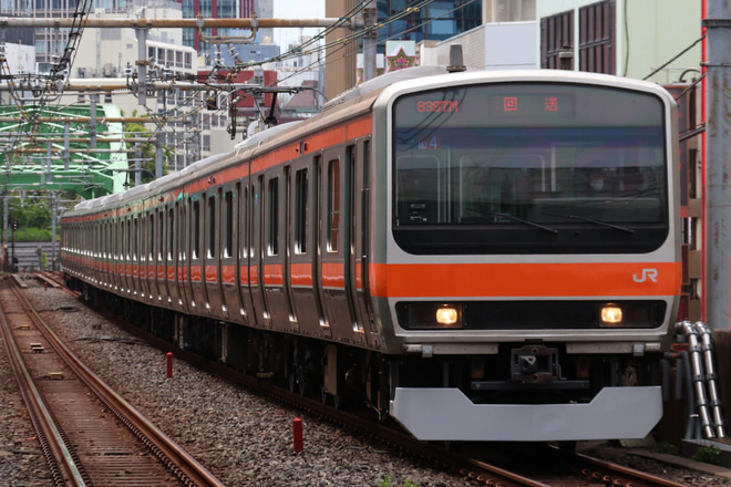 【JR東】E231系MU4編成 東京総合車両センター出場回送を秋葉原駅で撮影した写真