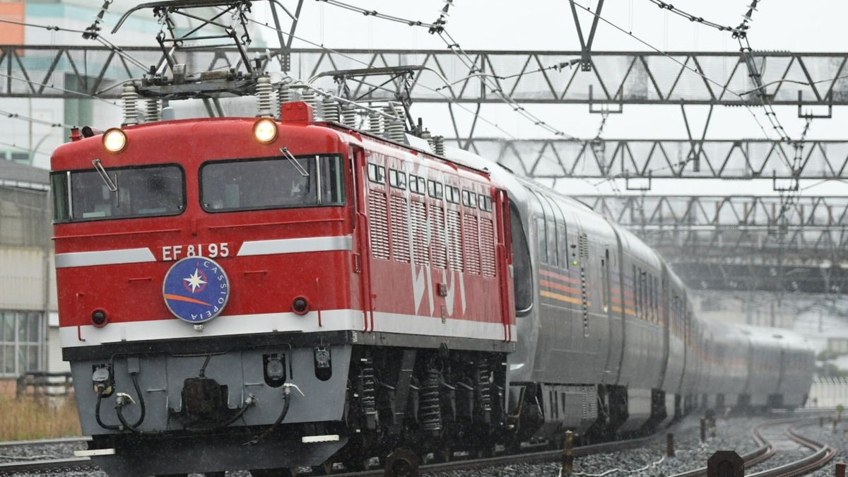 EF81カシオペア JR東】EF81-95牽引盛岡行きカシオペア紀行運転(20220429) |2nd