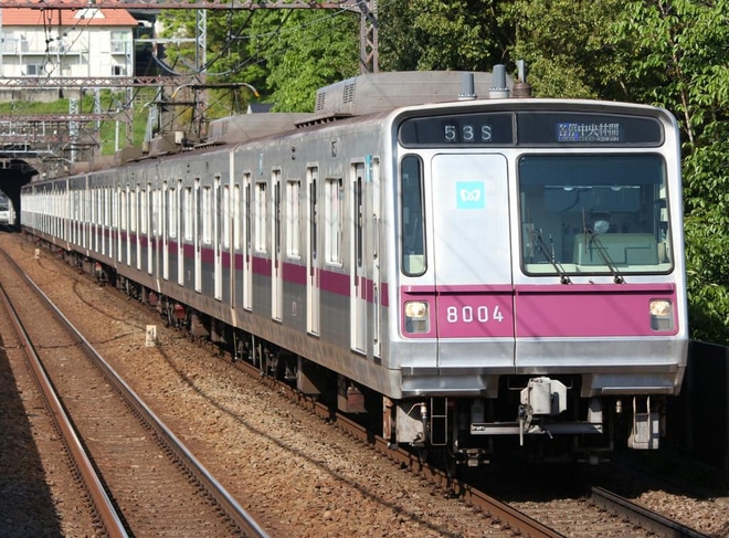 【メトロ】8000系8104Fがデジタル無線対応工事を終えて運用復帰を田奈駅で撮影した写真