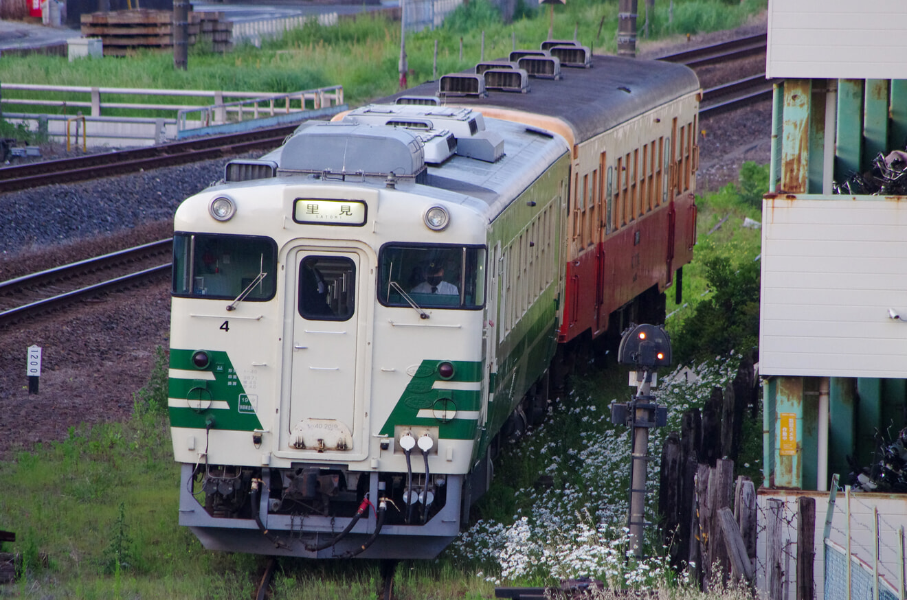 【小湊】キハ40-4定期列車併結試運転　2回目の拡大写真