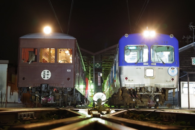 【上毛】「デハ101夜行列車の旅」ツアーを不明で撮影した写真