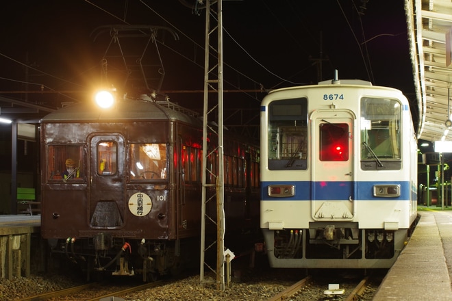 【上毛】「デハ101夜行列車の旅」ツアーを不明で撮影した写真