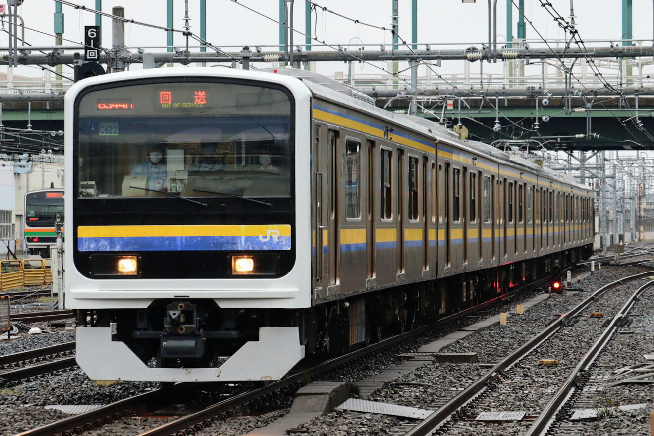 【JR東】209系マリC622編成大宮総合車両センター出場回送の拡大写真