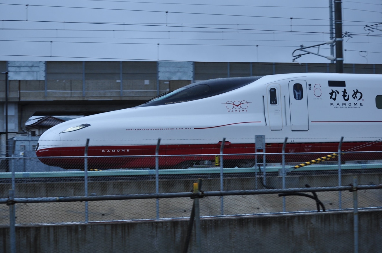 【JR九】西九州新幹線N700S Y2編成「かもめ」が本線試運転の拡大写真