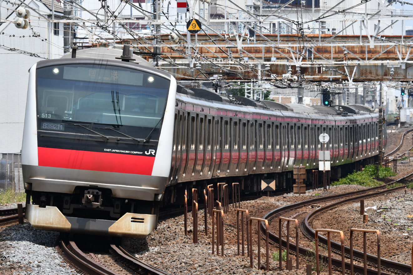 【JR東】E233系ケヨ513編成東京総合車両センター入場回送の拡大写真