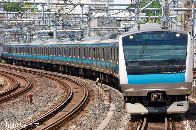 【JR東】浜松町駅線路切換工事に伴う臨時運行を御徒町駅で撮影した写真
