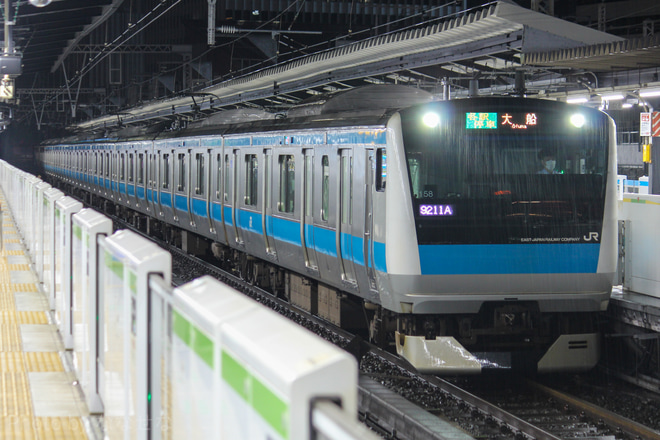 【JR東】浜松町駅線路切換工事に伴う臨時運行を不明で撮影した写真