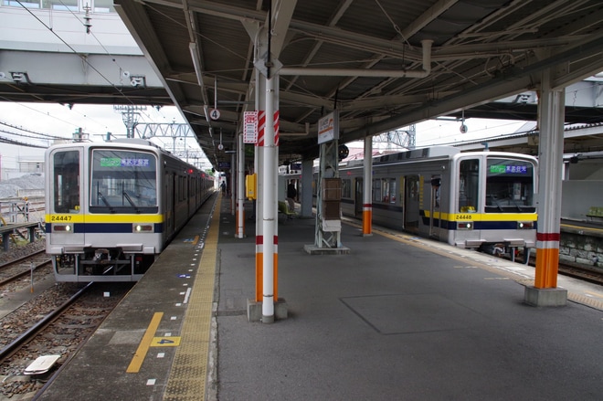 【東武】20400型21448(20400型最終編成)F営業運転開始を新栃木駅で撮影した写真