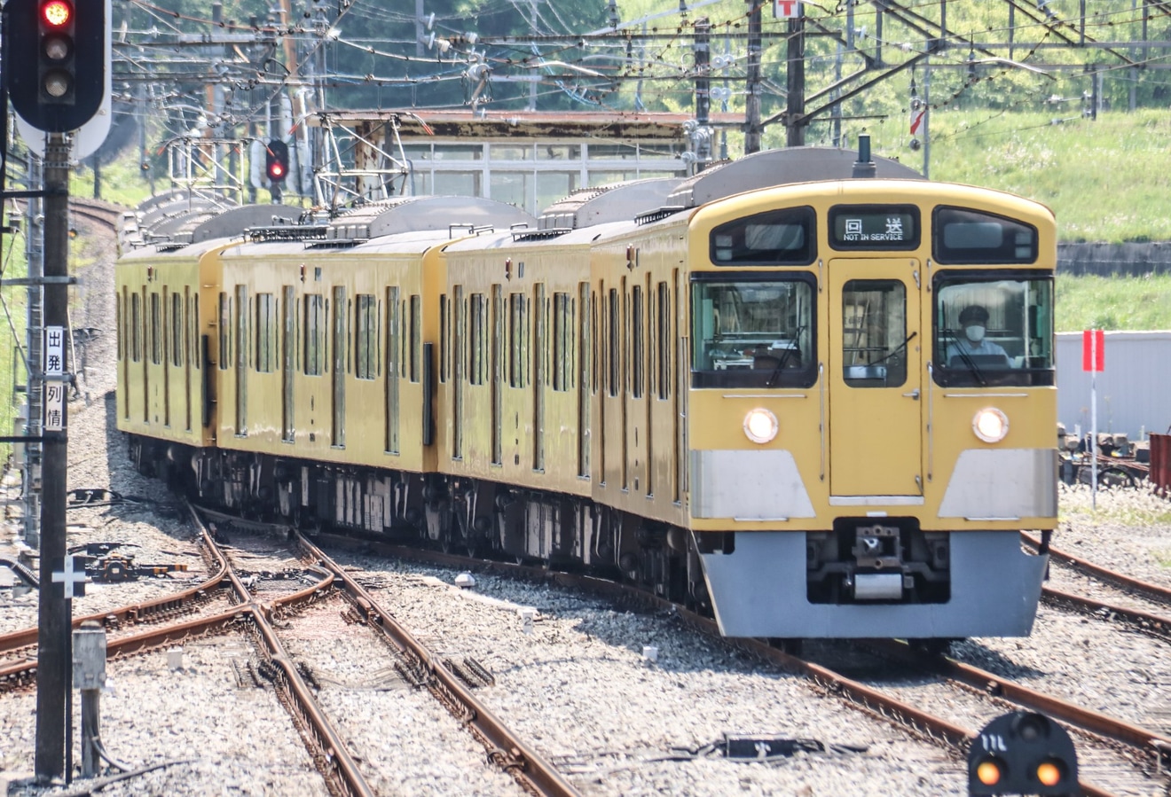 【西武】2000系2059F横瀬車両基地へ廃車回送の拡大写真
