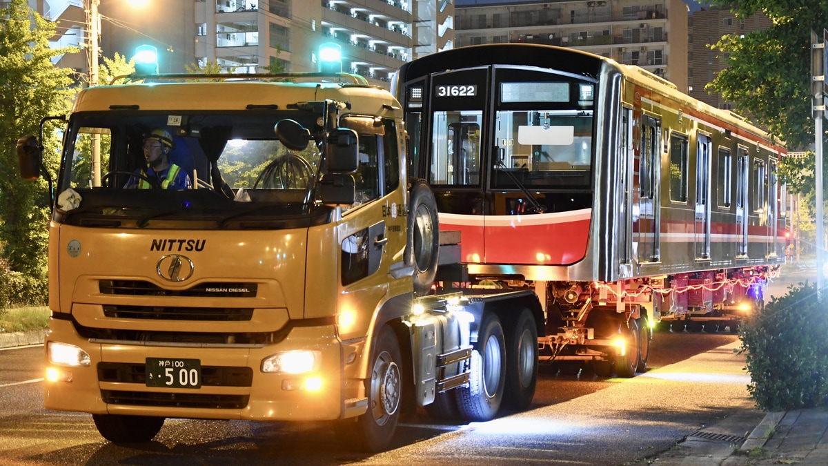 大阪メトロ 系f川崎車両から陸送 2nd Train鉄道ニュース