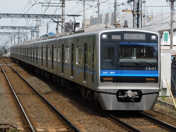 【北総】7500形7501編成宗吾車両基地出場回送