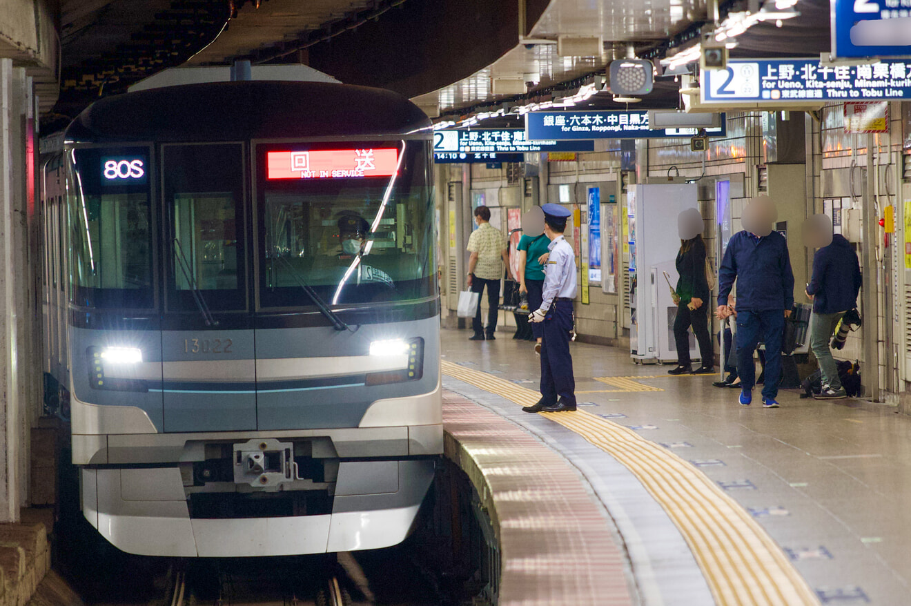 【メトロ】13000系13122F 鷺沼工場出場回送の拡大写真