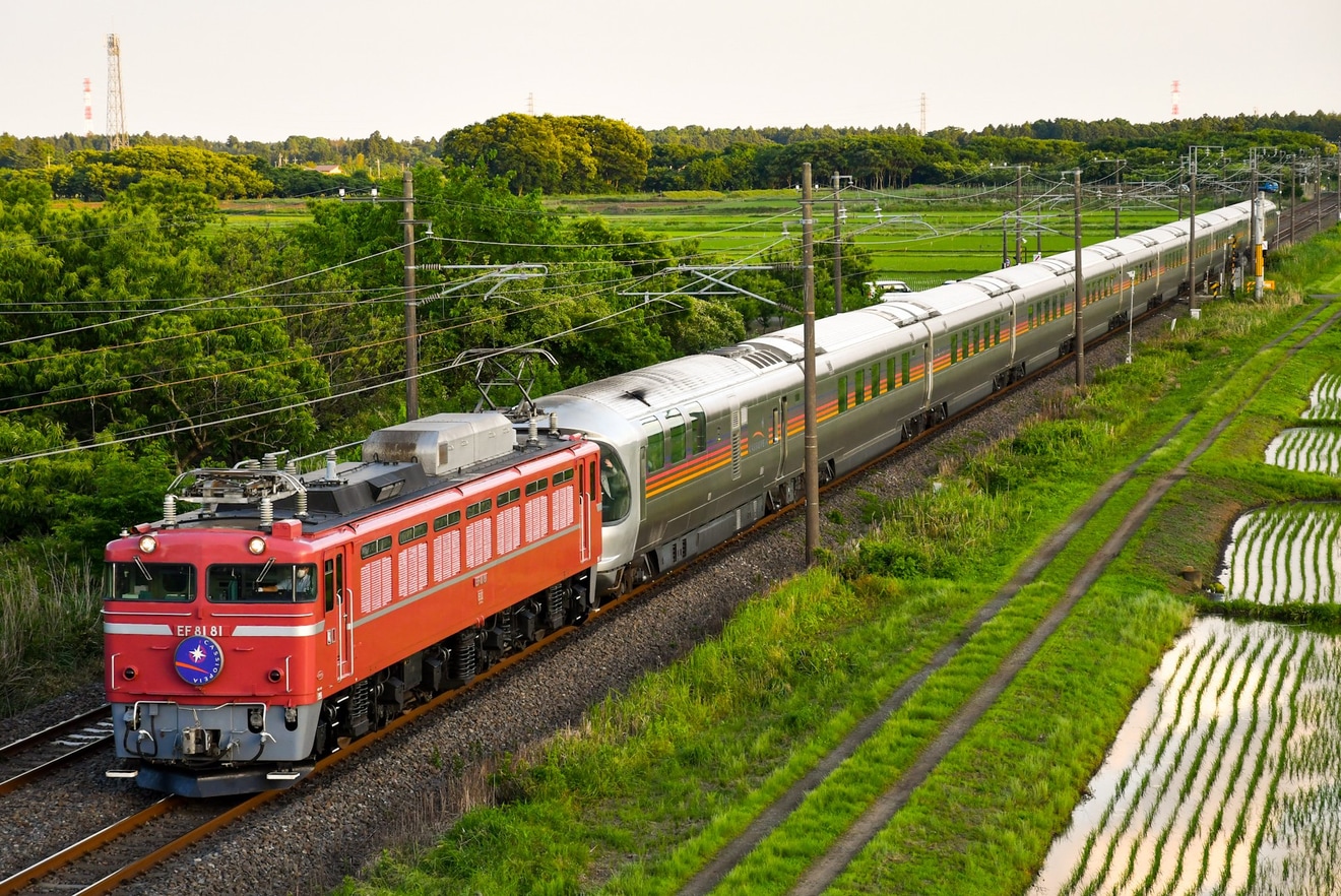 【JR東】EF81-81牽引常磐線経由青森行きカシオペア紀行運転(20220529)の拡大写真