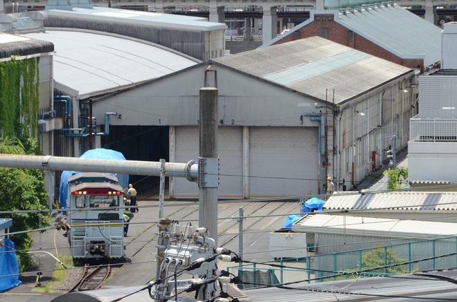【JR東】EF58-61が東京総合車両センター構内で入換を東京総合車両センター付近で撮影した写真