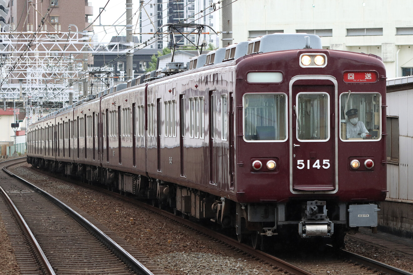 【阪急】5100系5104F正雀工場入場回送の拡大写真